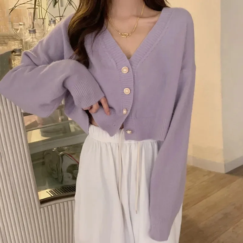 Fashion Original Short Paragraph Pullover Sweater Women Sweater 2022 New Spring and Autumn V-neck Knitted Cardigan Jacket
Fashion Original Short Paragraph Pullover Sweater Women Sweater 2022 New Spring and Autumn V-neck Knitted Cardigan Jacket