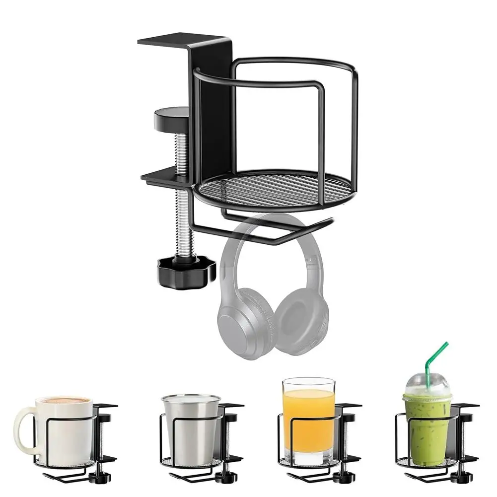 Multifunctional Desk Cup Holder with Headphone Hook 360° Rotatable Edge Mounted Water Cup Stand Headset Hanger Organizer
Multifunctional Desk Cup Holder with Headphone Hook 360° Rotatable Edge Mounted Water Cup Stand Headset Hanger Organizer