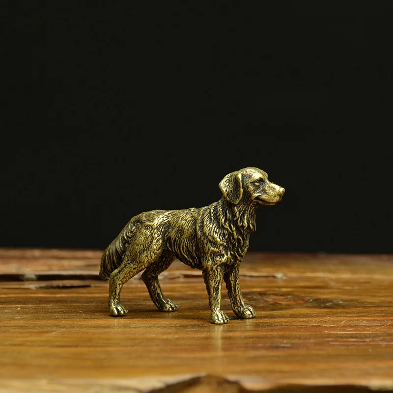 Brass Puppy Decoration Office Desk Surface Panel Micro Carved Vintage Craft Home Trinkets Chinese Zodiac Dog Copper Golden Retri
Brass Puppy Decoration Office Desk Surface Panel Micro Carved Vintage Craft Home Trinkets Chinese Zodiac Dog Copper Golden Retri