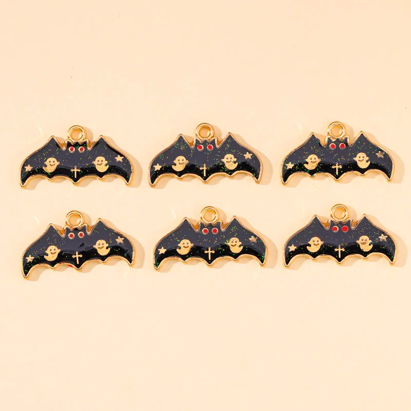 20Pcs 13*24mm Cartoon Halloween Black Bat Ghost Enamel Charms Necklace Pendant for Handmade Jewelry Making Accessory Wholesale 
20Pcs 13*24mm Cartoon Halloween Black Bat Ghost Enamel Charms Necklace Pendant for Handmade Jewelry Making Accessory Wholesale
