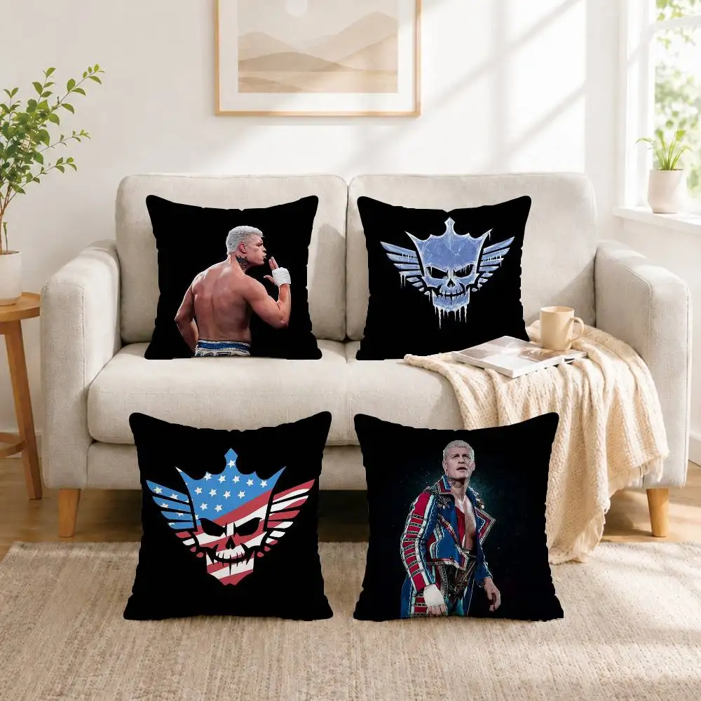 W-Wrestling superstar Cody Rhodes Pillow Case Square Double-Sided Sofa Cushion Cover Bedroom Bedside Pillow Gift
W-Wrestling superstar Cody Rhodes Pillow Case Square Double-Sided Sofa Cushion Cover Bedroom Bedside Pillow Gift