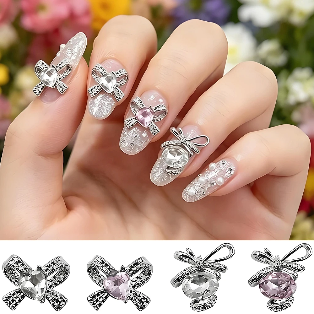10PCS 3D Luxury Alloy Bow Tie Nail Art Rhinestone Accessories Charms Parts For Nails Decoration Manicure Decor Supplies Material
10PCS 3D Luxury Alloy Bow Tie Nail Art Rhinestone Accessories Charms Parts For Nails Decoration Manicure Decor Supplies Material