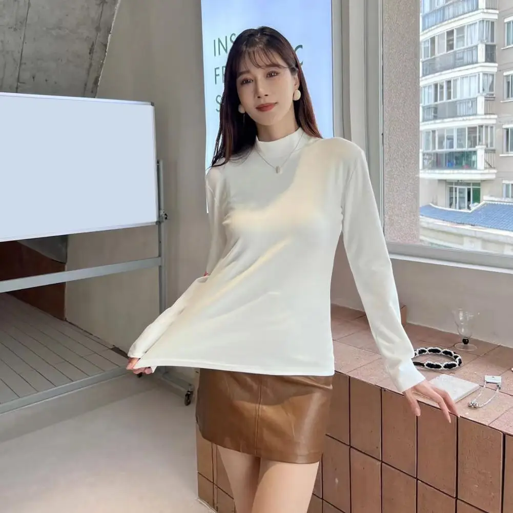 Women Stand-up Collar Top Winter Women Top Cozy Velvet Stand Collar Women's Winter Top with Slim Fit Long Sleeve Soft for Fall
Women Stand-up Collar Top Winter Women Top Cozy Velvet Stand Collar Women's Winter Top with Slim Fit Long Sleeve Soft for Fall