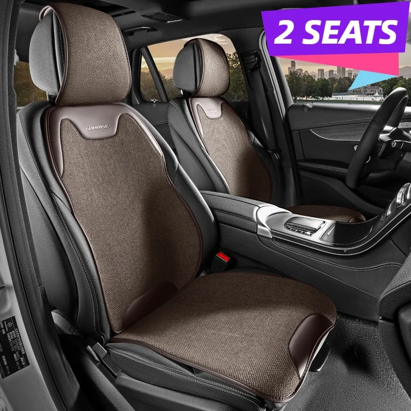 2Pcs Universal Front Seat Cushion Covers Premium Durable Linen All-Season Comfort Easy Install Summer Cool Fits Most Cars
2Pcs Universal Front Seat Cushion Covers Premium Durable Linen All-Season Comfort Easy Install Summer Cool Fits Most Cars