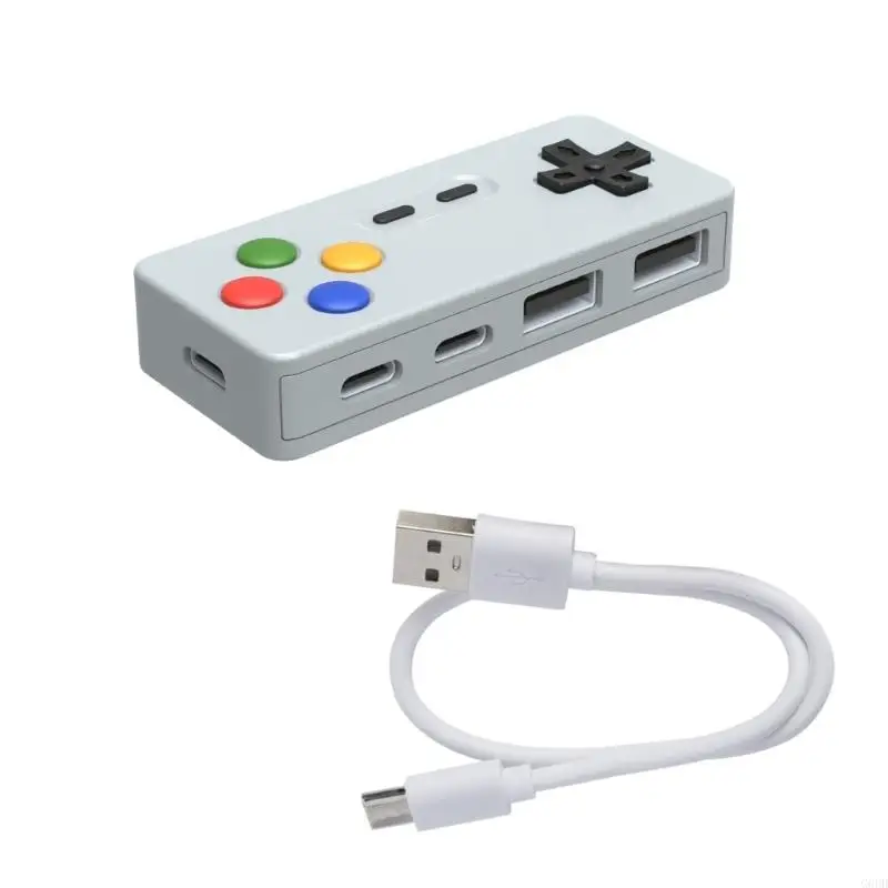 G6DD Unique Game Controller Shaped USB Hub Featuring 2 Type C and 2 USB Port for Computer Accessories
G6DD Unique Game Controller Shaped USB Hub Featuring 2 Type C and 2 USB Port for Computer Accessories