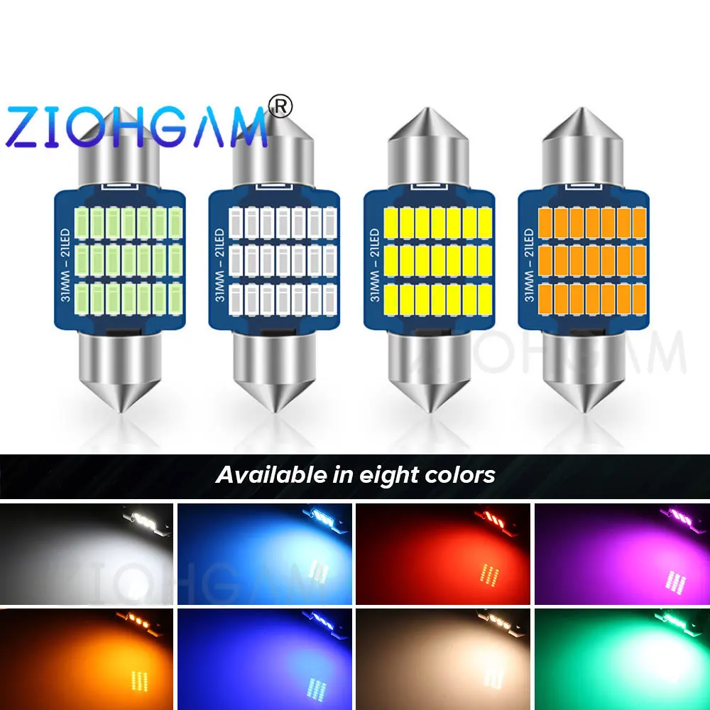 ZIOHGAM 2PCS 12V 24V 31 mm Led Bulb C5W 31mm Festoon C10W Lamp Dome Door Reading Interior Pink Red Truck Car Lights Warm White
ZIOHGAM 2PCS 12V 24V 31 mm Led Bulb C5W 31mm Festoon C10W Lamp Dome Door Reading Interior Pink Red Truck Car Lights Warm White