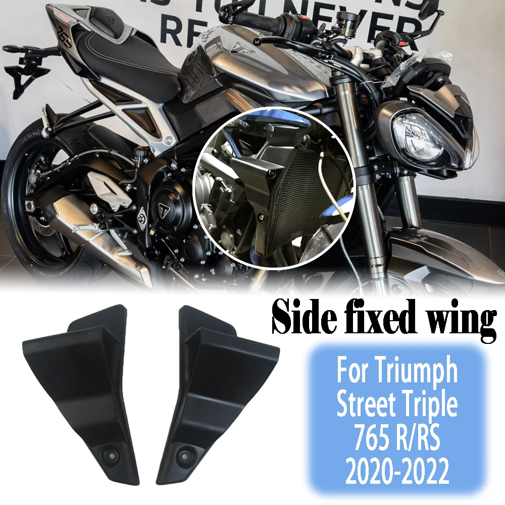 For Triumph Street Triple 765 R/RS 2020-2022 2019 2021 Side fairing, spoiler, side wings, motorcycle fixed wing accessories
For Triumph Street Triple 765 R/RS 2020-2022 2019 2021 Side fairing, spoiler, side wings, motorcycle fixed wing accessories