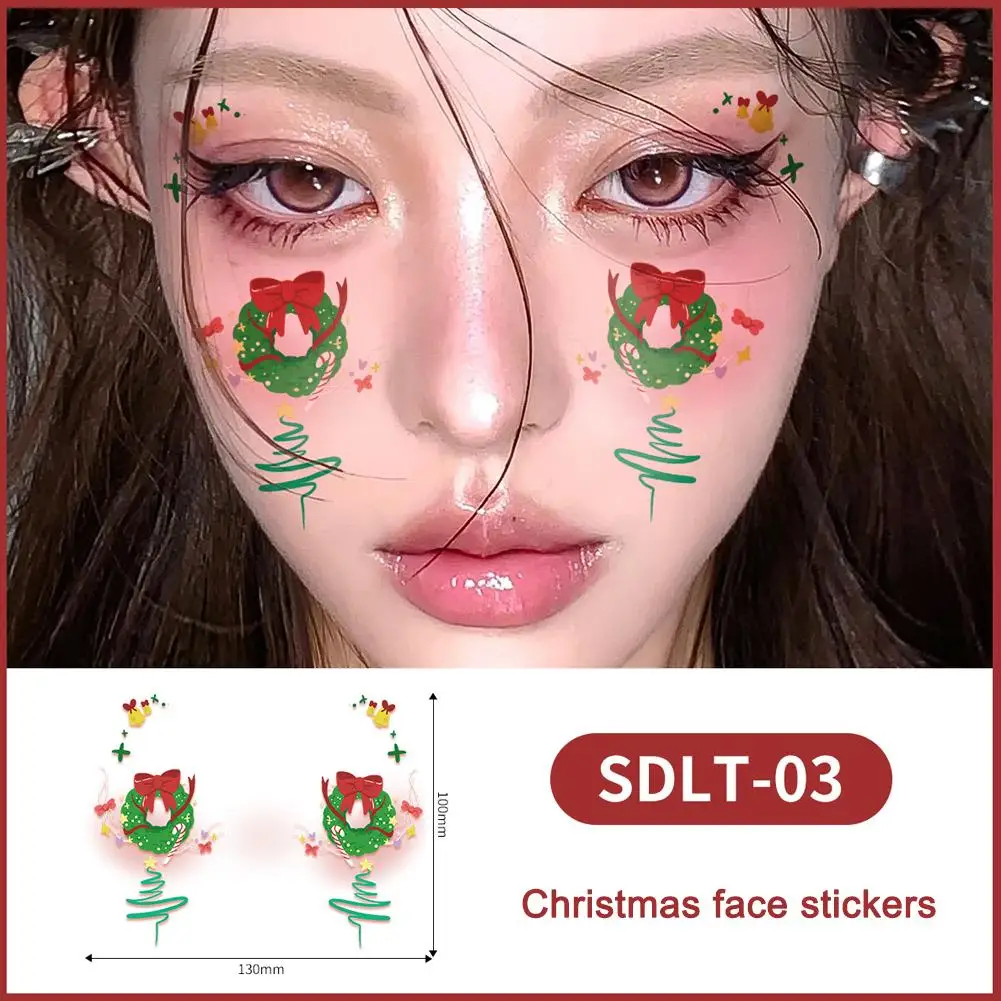 Christmas Temporary Tattoo Sticker New Year Cute Face Tattoo Fake Love Soft Stickers Tattoo New Makeup Bow Stickers Waterpr K5I8
Christmas Temporary Tattoo Sticker New Year Cute Face Tattoo Fake Love Soft Stickers Tattoo New Makeup Bow Stickers Waterpr K5I8