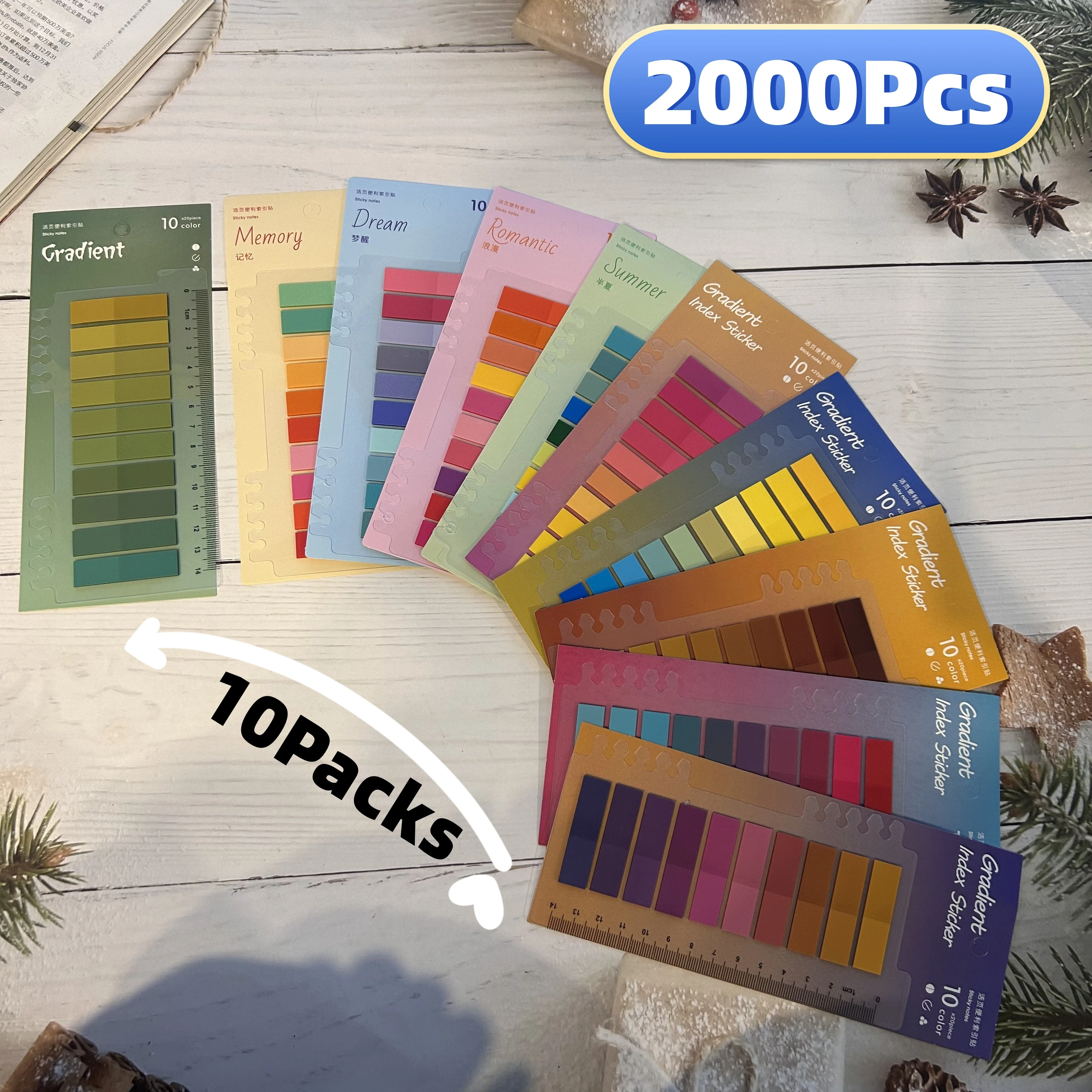 2000 Pcs Colorful Self-Adhesive Sticky Notes Memo Pad - Office & School Supplies - Bookmark Point-It Marker Memo Sticker Paper
2000 Pcs Colorful Self-Adhesive Sticky Notes Memo Pad - Office & School Supplies - Bookmark Point-It Marker Memo Sticker Paper