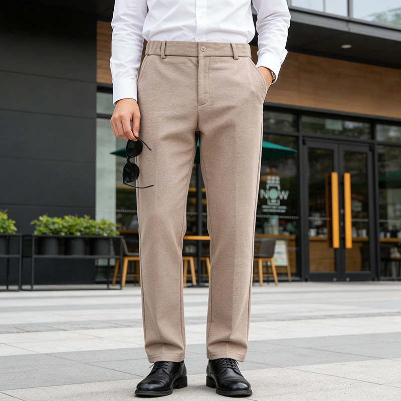 Mens British HeavyFaux Wool Straight Dress Pants, SlimFit, Business Casual Trousers for Spring Autumn, Amazon Wholesale In Stock
Mens British HeavyFaux Wool Straight Dress Pants, SlimFit, Business Casual Trousers for Spring Autumn, Amazon Wholesale In Stock