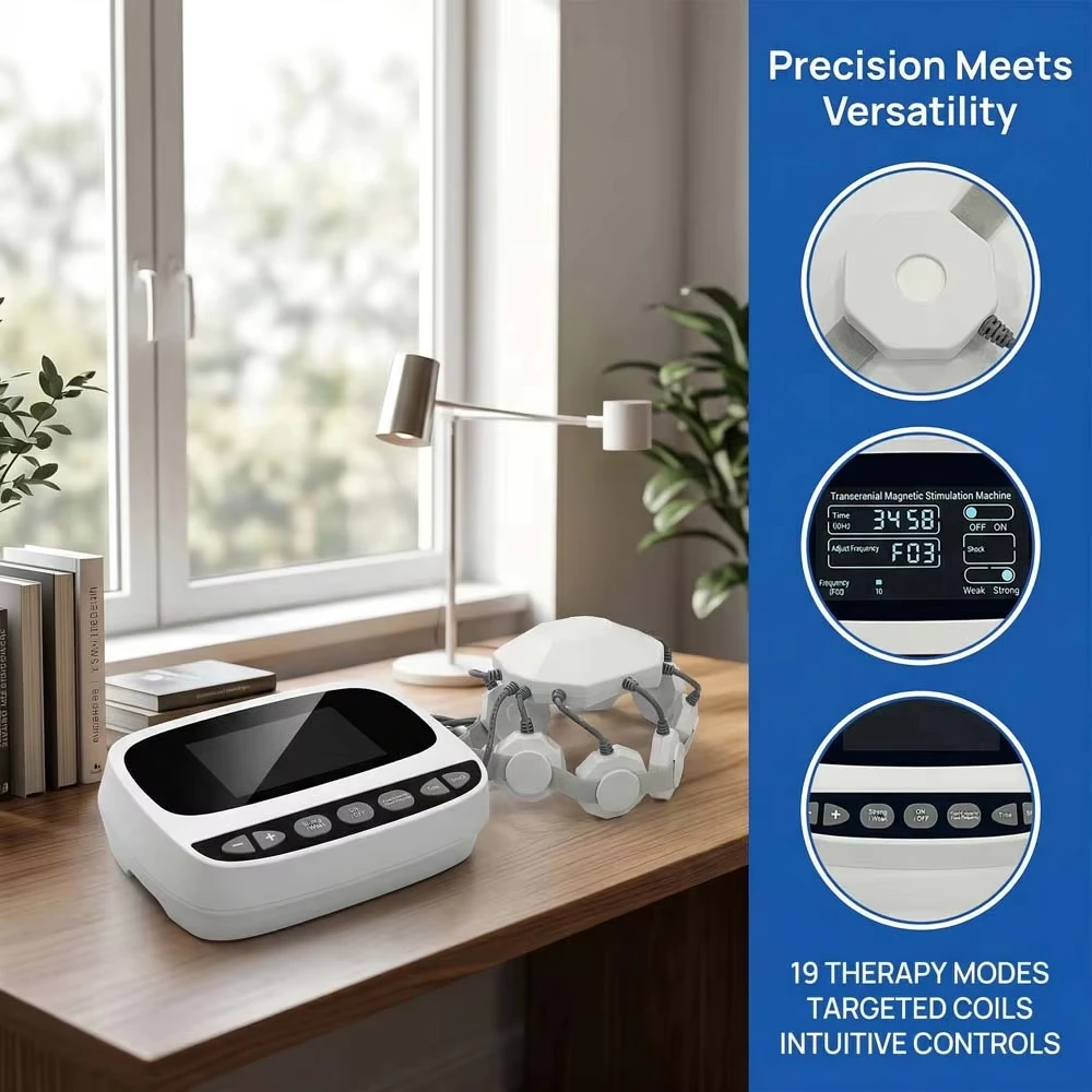 19 Modes rTMS Machine for Insomnia Sleep Disorders Chronic Pain Migraine Relief Non Invasive Brain Magnetic Stimulation Device
19 Modes rTMS Machine for Insomnia Sleep Disorders Chronic Pain Migraine Relief Non Invasive Brain Magnetic Stimulation Device