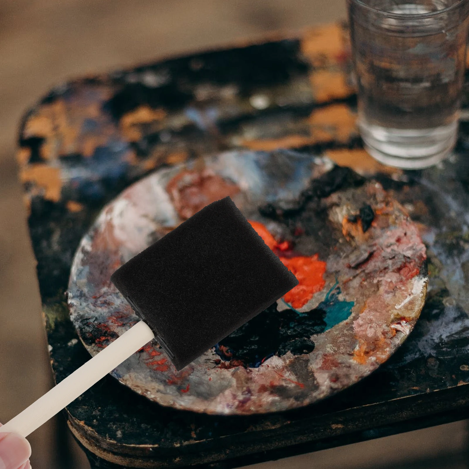 20 Pcs Sponge Paint Brushes Art Drawing Graffiti DIY Wooden H Child Painting Tools Kids Sponge Painting Brush Foam Brush
20 Pcs Sponge Paint Brushes Art Drawing Graffiti DIY Wooden H Child Painting Tools Kids Sponge Painting Brush Foam Brush