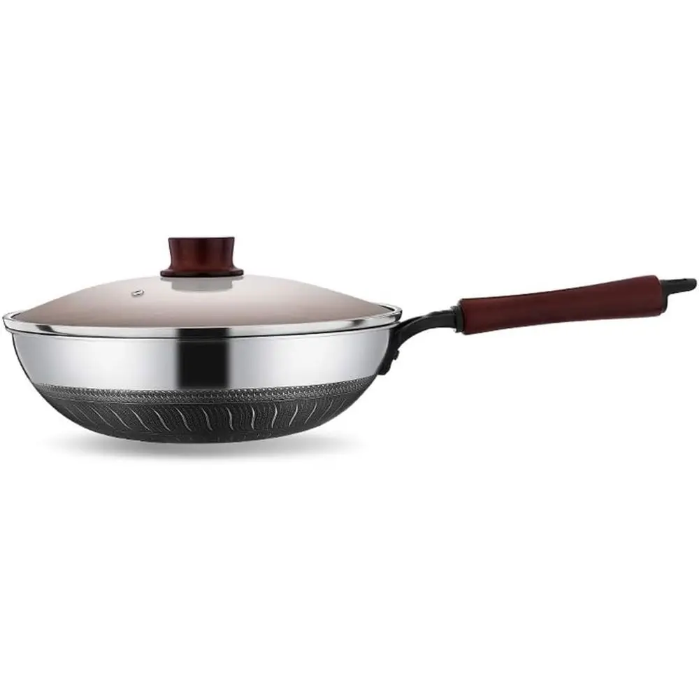 Сковорода из нержавеющей стали 34x9 см с антипригарным покрытием, без покрытия и бездымная, для здорового приготовления пищи
Сковорода из нержавеющей стали 34x9 см с антипригарным покрытием, без покрытия и бездымная, для здорового приготовления пищи