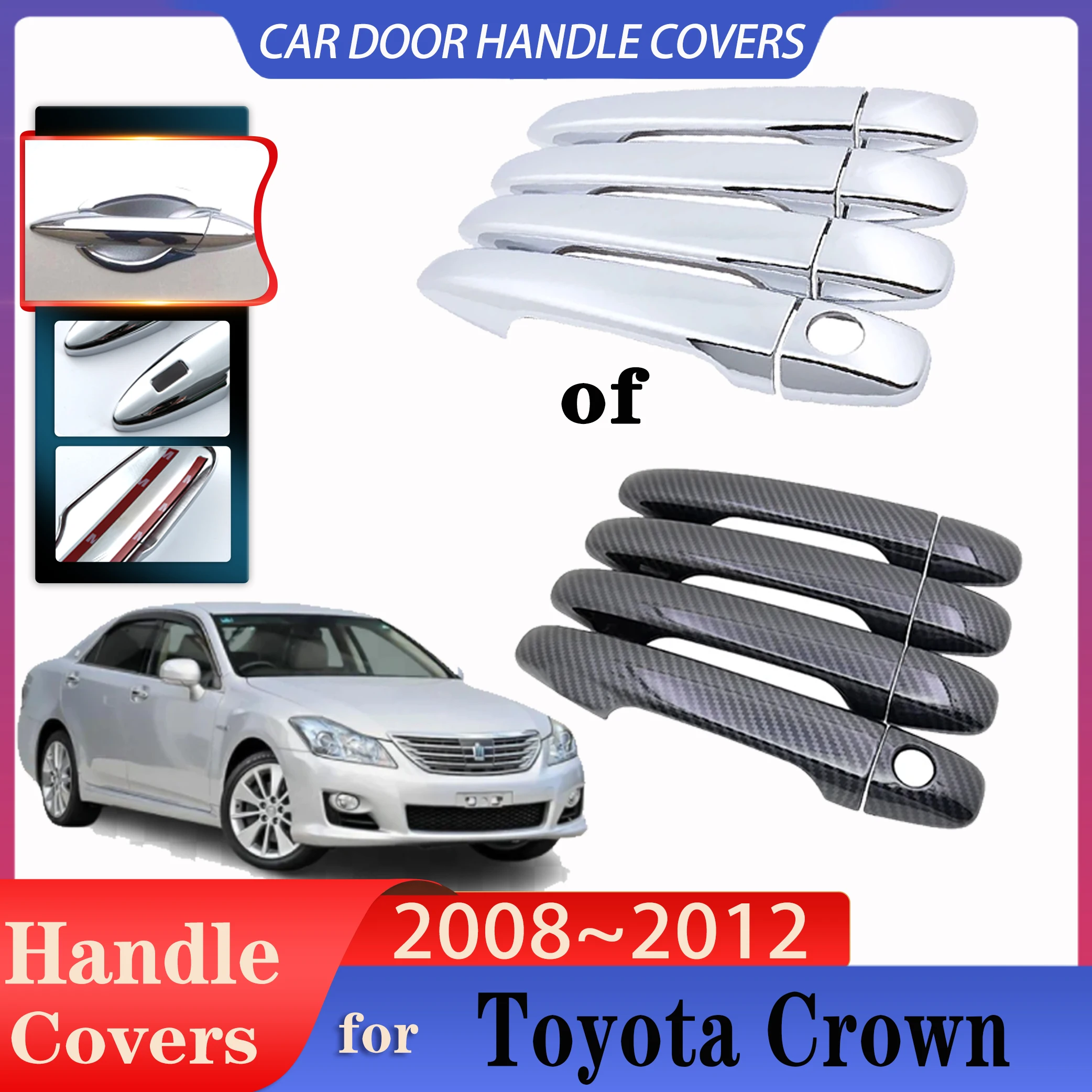 For Toyota Crown S200 Door Handle Cover 2008~2012 MK13 Car Door Handles Covers Exterior Scratch Protective Decor Car Accessories
For Toyota Crown S200 Door Handle Cover 2008~2012 MK13 Car Door Handles Covers Exterior Scratch Protective Decor Car Accessories