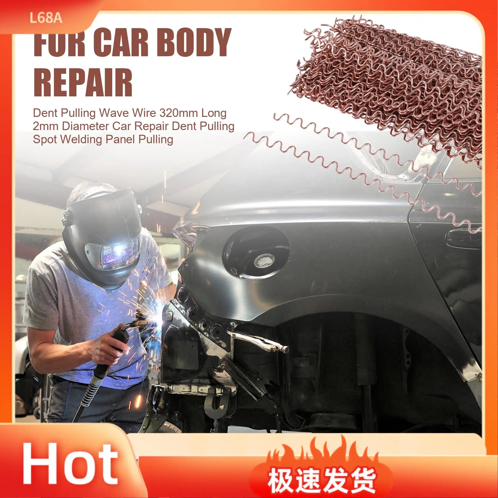 L68A 100Pcs Dent Pulling Wave 320Mm Long 2Mm Diameter Car Repair Dent Puller Spot Welding Panel Pulling Wires
L68A 100Pcs Dent Pulling Wave 320Mm Long 2Mm Diameter Car Repair Dent Puller Spot Welding Panel Pulling Wires