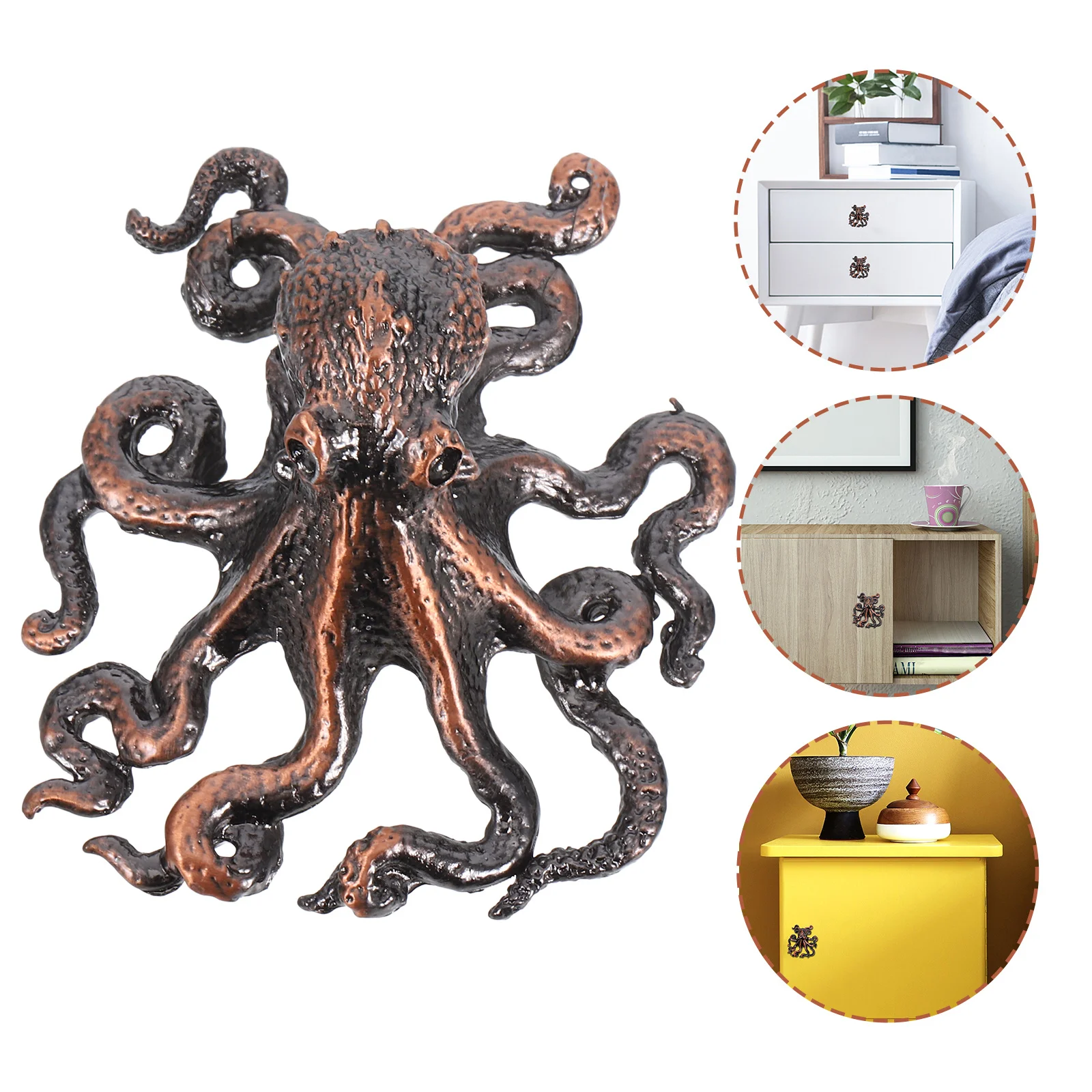 1Set Octopus Cabinet Drawer Handle Zinc Alloy Nautical Door Hardware Beach Ocean Theme Vintage Metal Pull for Kitchen Bathroom 
1Set Octopus Cabinet Drawer Handle Zinc Alloy Nautical Door Hardware Beach Ocean Theme Vintage Metal Pull for Kitchen Bathroom