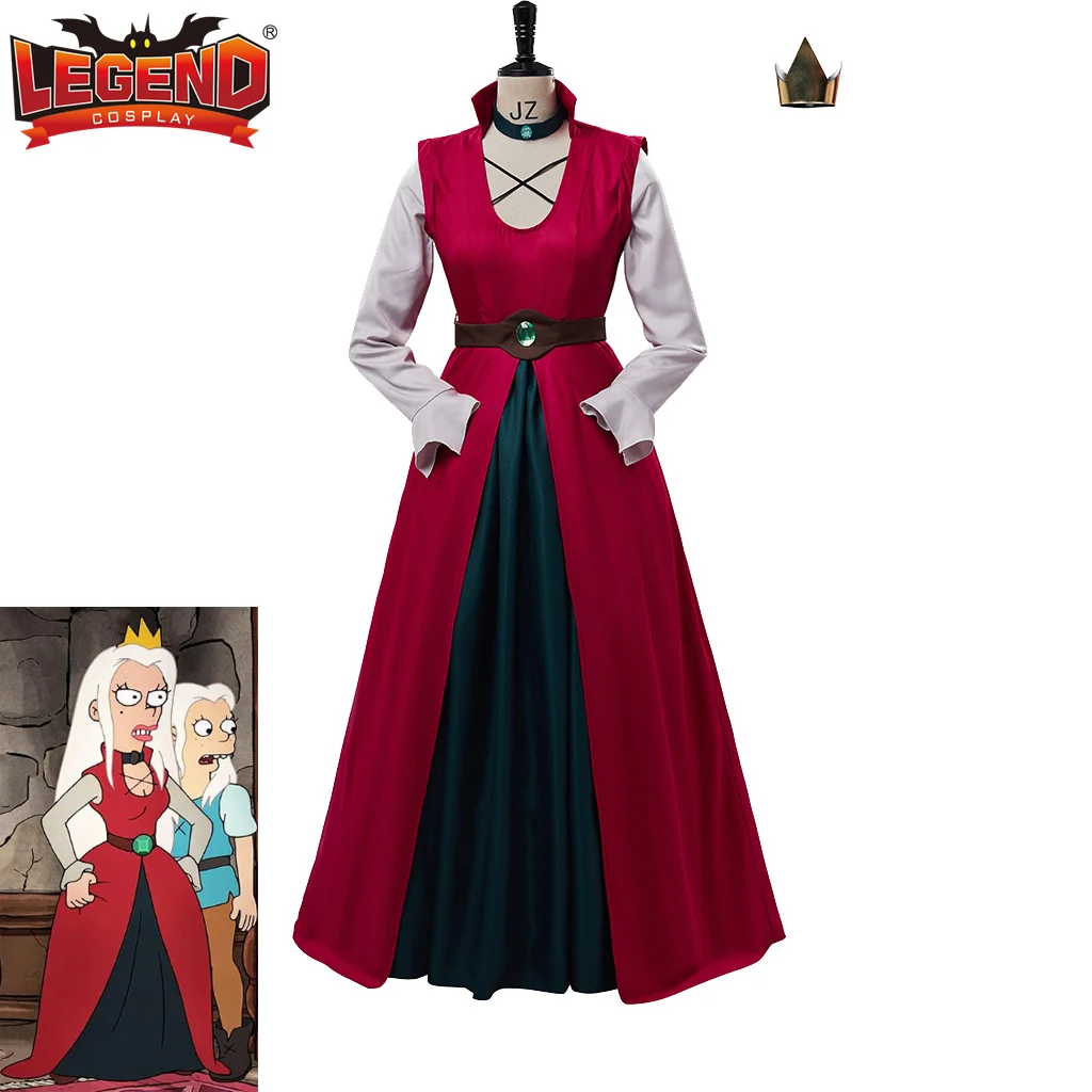 Queen Dagmar Disenchantment Cosplay Costume Dagmar Red Dress Halloween Outfit for Women Adult
Queen Dagmar Disenchantment Cosplay Costume Dagmar Red Dress Halloween Outfit for Women Adult