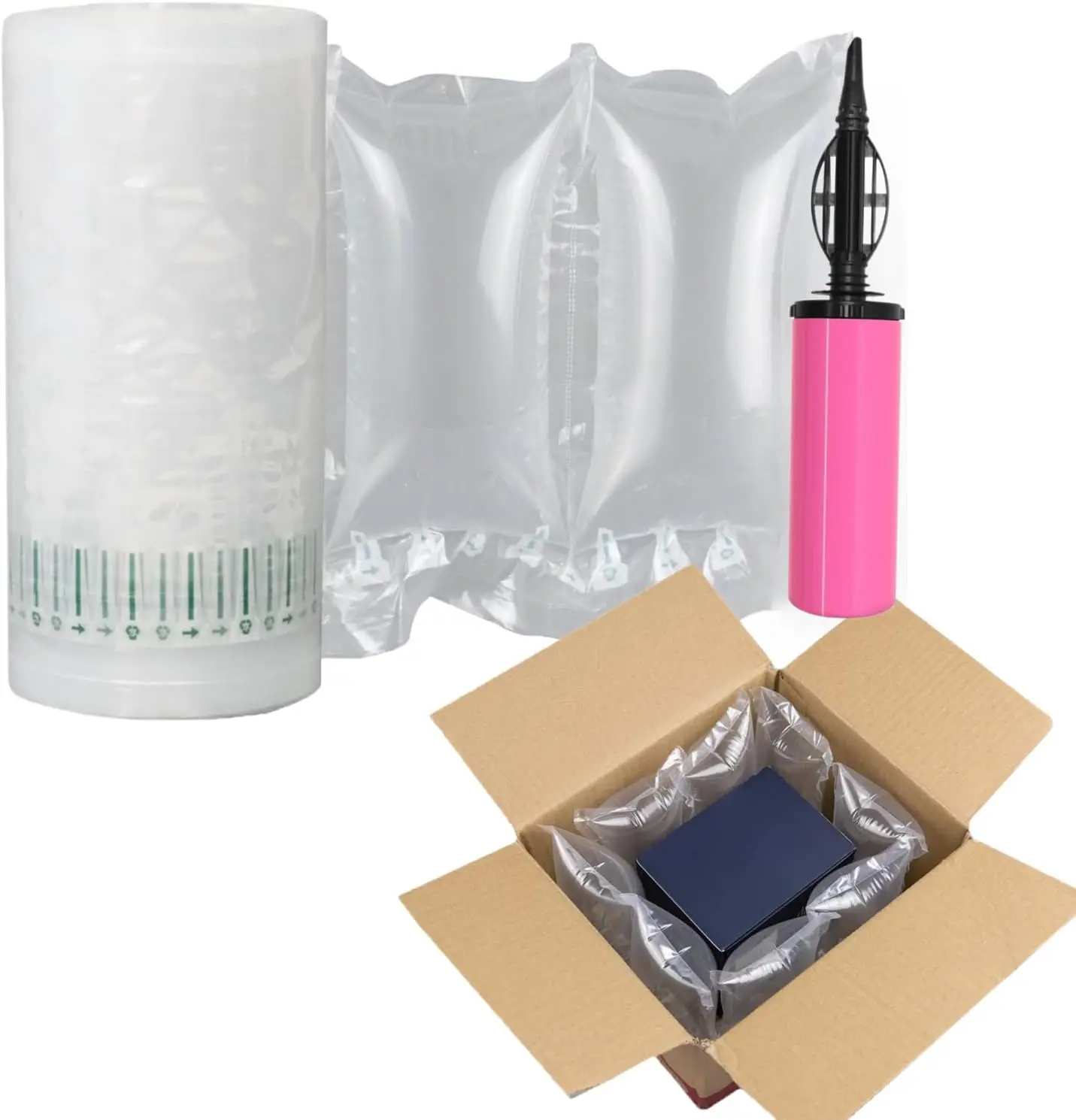 200 Count Air Pillows for Shipping Inflatable Air Bags with Pump 4.72"x7.87" Recyclable Packaging Filler Alternative to Packing
200 Count Air Pillows for Shipping Inflatable Air Bags with Pump 4.72"x7.87" Recyclable Packaging Filler Alternative to Packing