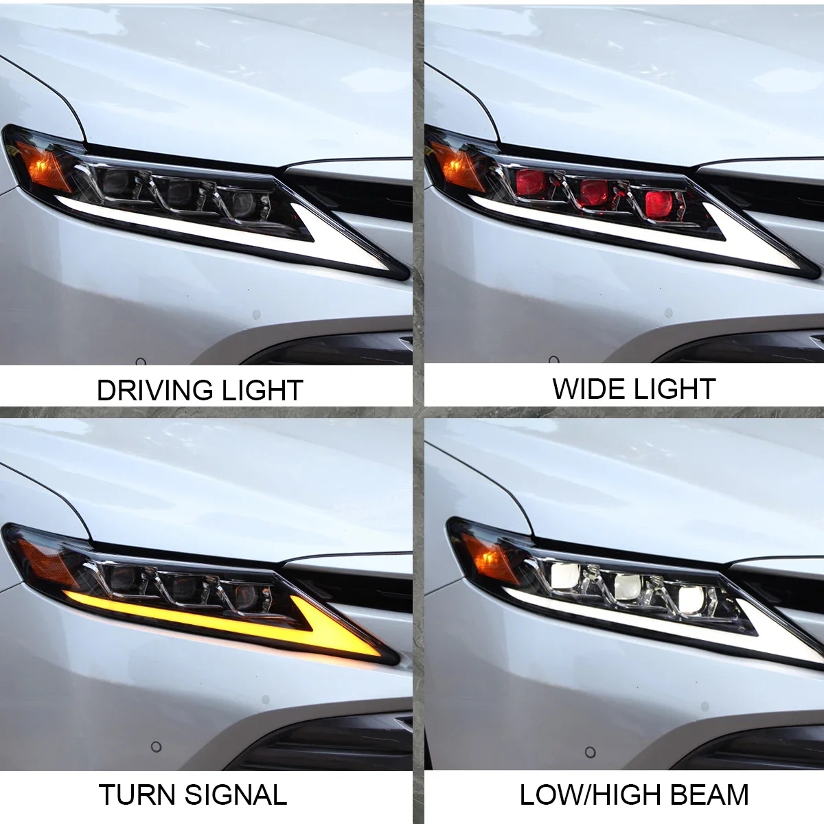 LED Car Lights Headlights Assembly for Toyota Camry 8th Gen 2018-2022 Three Lenses Head Lamps DRL Sequential Turn Signal
LED Car Lights Headlights Assembly for Toyota Camry 8th Gen 2018-2022 Three Lenses Head Lamps DRL Sequential Turn Signal