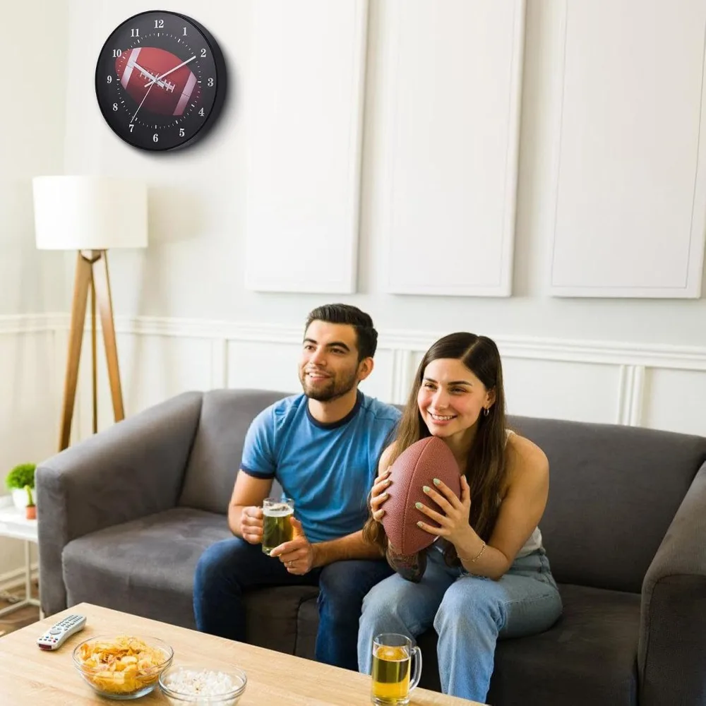 Creative Plastic Rugby Wall Clock Funny Battery Operated Wall Mounted Clock Round Decoration Clock Office 
Creative Plastic Rugby Wall Clock Funny Battery Operated Wall Mounted Clock Round Decoration Clock Office