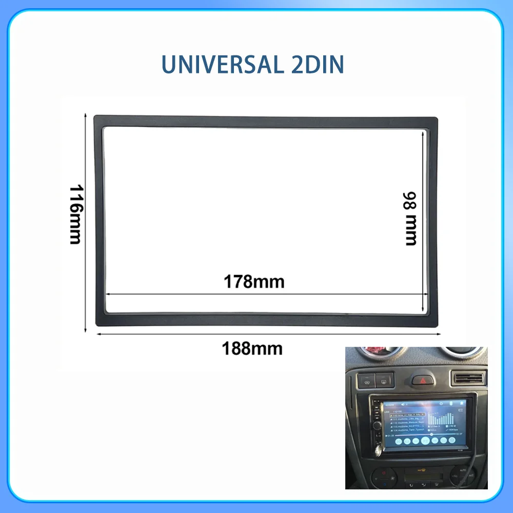 1PC DVD Mounting Frame Universal Car Stereo Radio Panel For 7 Inch Large Screen Car Multimedia Player 2Din Frame Accessories
1PC DVD Mounting Frame Universal Car Stereo Radio Panel For 7 Inch Large Screen Car Multimedia Player 2Din Frame Accessories