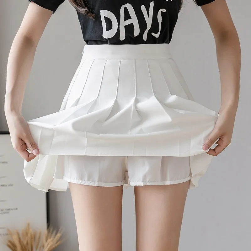 Korean white Skirt Shorts Women High Waist Sexy Mini Skirts female spring summer Pleated Kawaii Skirt For School Girl JK Uniform
Korean white Skirt Shorts Women High Waist Sexy Mini Skirts female spring summer Pleated Kawaii Skirt For School Girl JK Uniform