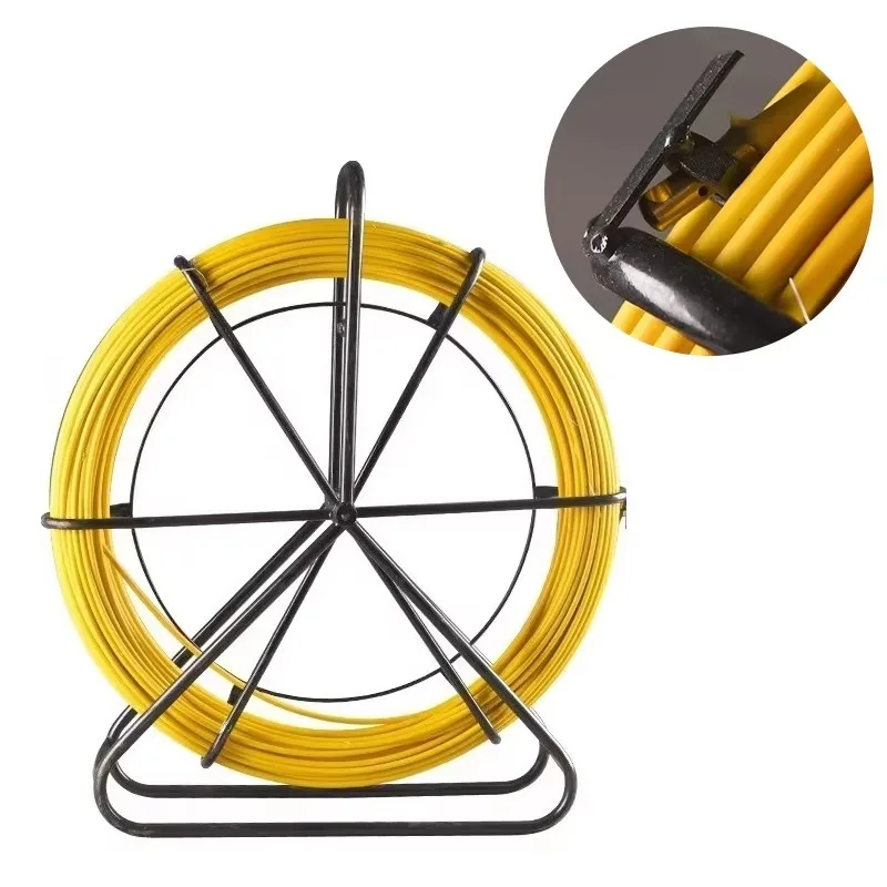 【Fashionable】4/5/7mm Fiberglass Wire Cable Running Rod Duct Rodder Snakes Fish Tape Rodder Reel Wire Cable Running Puller Rod
【Fashionable】4/5/7mm Fiberglass Wire Cable Running Rod Duct Rodder Snakes Fish Tape Rodder Reel Wire Cable Running Puller Rod