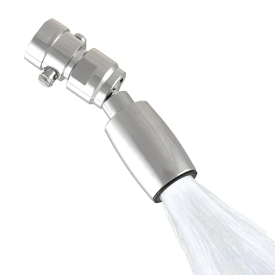 Фиксированная душевая лейка для автодомов с переключателем включения/выключения для экономии воды - прочная металлическая конструкция - 1,5 галлонов в минуту - хромированная
Фиксированная душевая лейка для автодомов с переключателем включения/выключения для экономии воды - прочная металлическая конструкция - 1,5 галлонов в минуту - хромированная