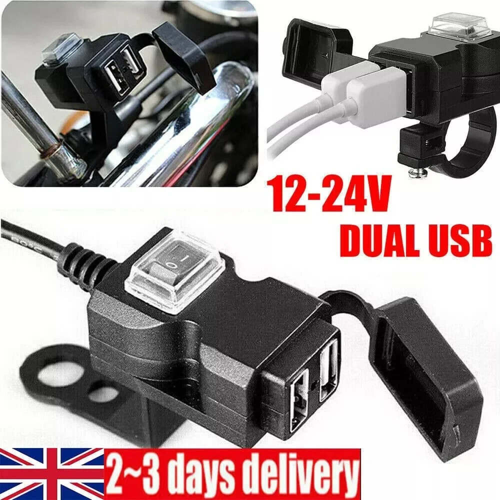 Waterproof Motorbike Motorcycle USB For 12V / 24V Charger Power Adapter Charging Socket For Phone GPS Electric Accessories
Waterproof Motorbike Motorcycle USB For 12V / 24V Charger Power Adapter Charging Socket For Phone GPS Electric Accessories
