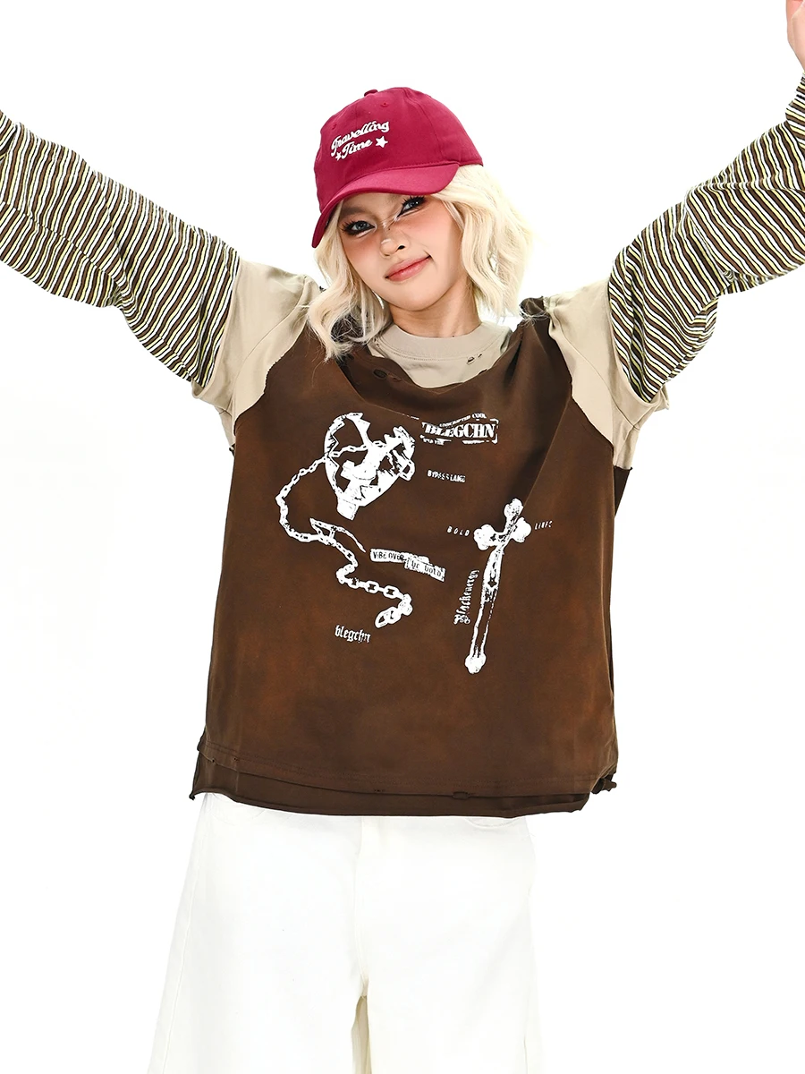 Lazy Feeling Long Sve T-irt Women's Loose Fit Spring 2026 New Sle Streetwear Casual round Ne ort Sve Top
Lazy Feeling Long Sve T-irt Women's Loose Fit Spring 2026 New Sle Streetwear Casual round Ne ort Sve Top