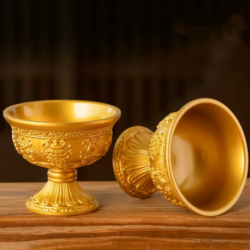 Buddhism Altars Golden Holy Bowl,Engraving Eight Auspicious Tibetan Offering Buddha Tantric Bowl,Buddhist Item Decorative 8 cm
Buddhism Altars Golden Holy Bowl,Engraving Eight Auspicious Tibetan Offering Buddha Tantric Bowl,Buddhist Item Decorative 8 cm