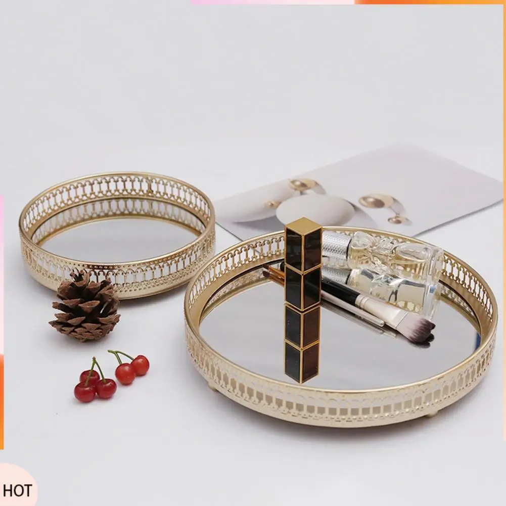 A49Z 2X Golden Iron Jewelry Storage Tray Glass Mirror Makeup Manager Desktop Cosmetic Dessert Decorative Display Tray 25Cm
A49Z 2X Golden Iron Jewelry Storage Tray Glass Mirror Makeup Manager Desktop Cosmetic Dessert Decorative Display Tray 25Cm