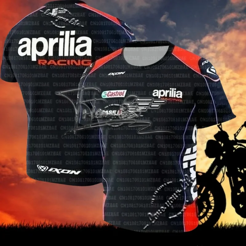 New T-shirt Aprilia Team 2025 latest outdoor sports men's and women's short sleeve jerseys motorcycle style 3D
New T-shirt Aprilia Team 2025 latest outdoor sports men's and women's short sleeve jerseys motorcycle style 3D
