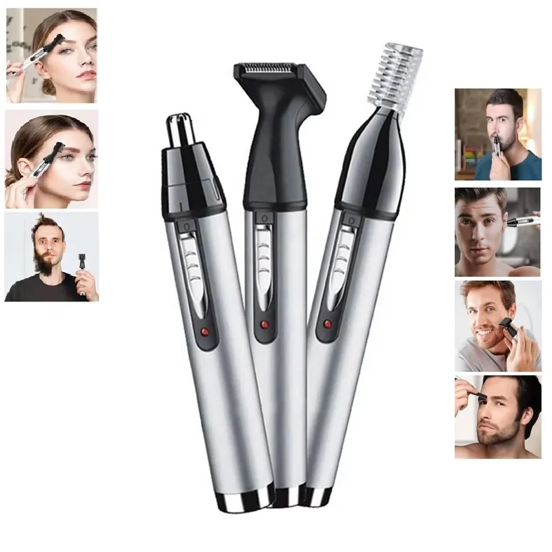 Kemei 3in1 Facial Grooming Kit Ear Nose Hair Trimmer For Men Electric Eyebrow Beard Trimer Micro Nose And Ears Trimmer
Kemei 3in1 Facial Grooming Kit Ear Nose Hair Trimmer For Men Electric Eyebrow Beard Trimer Micro Nose And Ears Trimmer