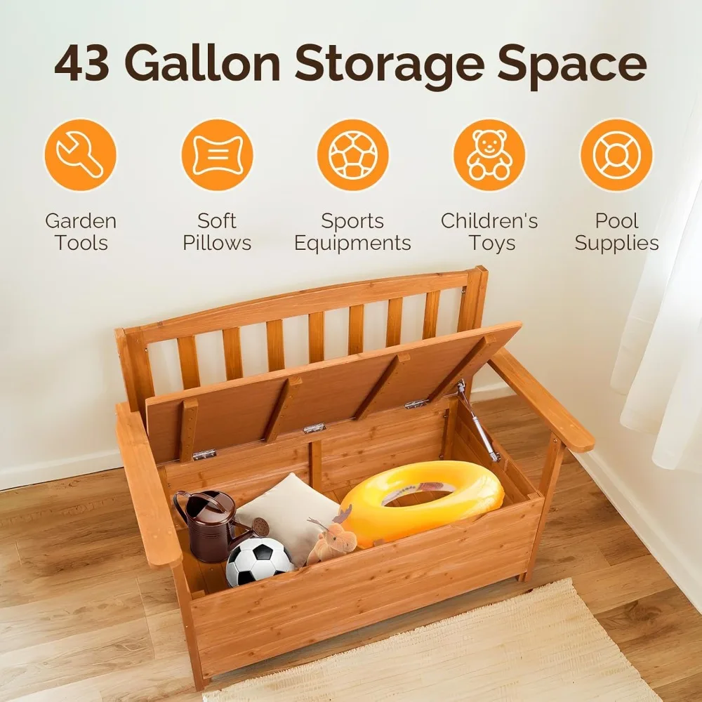 Outdoor Storage Bench, Large Wood Deck Box with Seating, Weatherproof Outdoor Bench with Storage Loveseat, 2-Person, Customized
Outdoor Storage Bench, Large Wood Deck Box with Seating, Weatherproof Outdoor Bench with Storage Loveseat, 2-Person, Customized