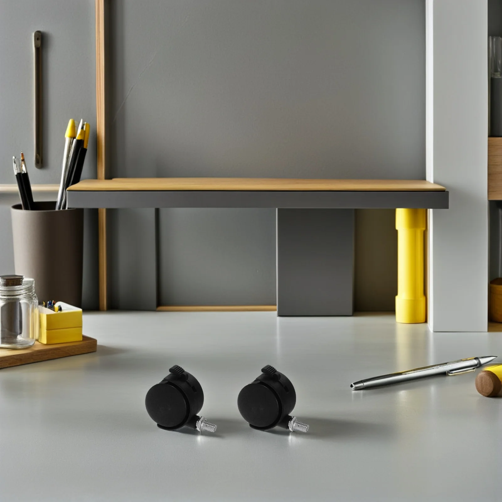 4Pcs 1.5 Inch Heavy Duty Office Chair Casters Black White Polyurethane Smooth Quiet Rolling Floor Protection Furniture Caster
4Pcs 1.5 Inch Heavy Duty Office Chair Casters Black White Polyurethane Smooth Quiet Rolling Floor Protection Furniture Caster