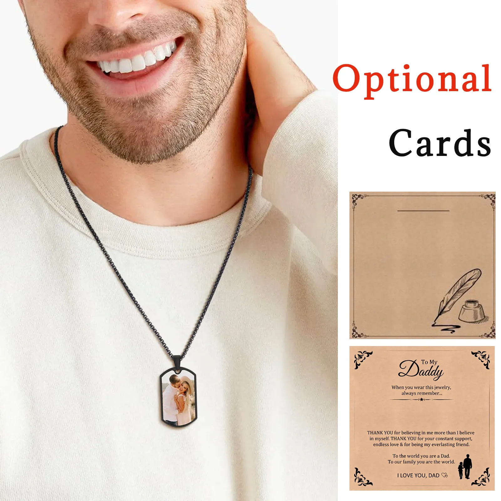 Color Images Pendant Necklaces, Personalize Customized Engrave Name Family, Picture Words Date Pendant Dogtag Father Day Gift
Color Images Pendant Necklaces, Personalize Customized Engrave Name Family, Picture Words Date Pendant Dogtag Father Day Gift