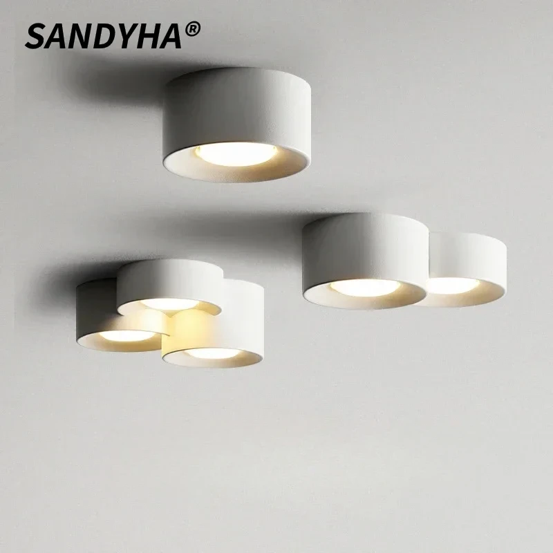 SANDYHA Surface Mounted Aisle Lights Modern Minimalist Downlight Spotlight For Bedrooms Living Room LED Ceiling Light Home Decor
SANDYHA Surface Mounted Aisle Lights Modern Minimalist Downlight Spotlight For Bedrooms Living Room LED Ceiling Light Home Decor