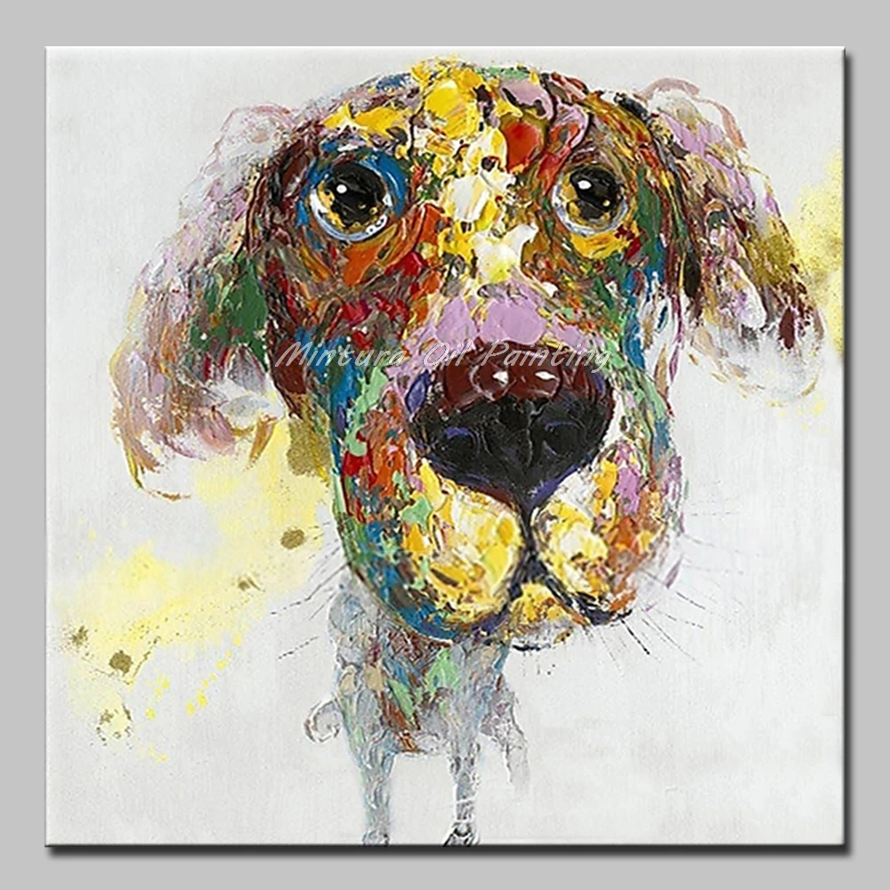 Mintura,Large Handpainted Dog Animal Oil Painting on Canvas Modern Abstract Pop Art Wall Picture For Living Room Home Decoration
Mintura,Large Handpainted Dog Animal Oil Painting on Canvas Modern Abstract Pop Art Wall Picture For Living Room Home Decoration