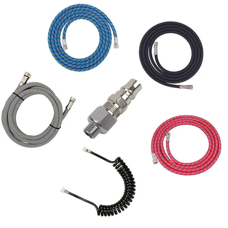 Professional spray gun nylon braided hose air brush hose 1/8 nominal high quality air pipe tool interface port end suit
Professional spray gun nylon braided hose air brush hose 1/8 nominal high quality air pipe tool interface port end suit