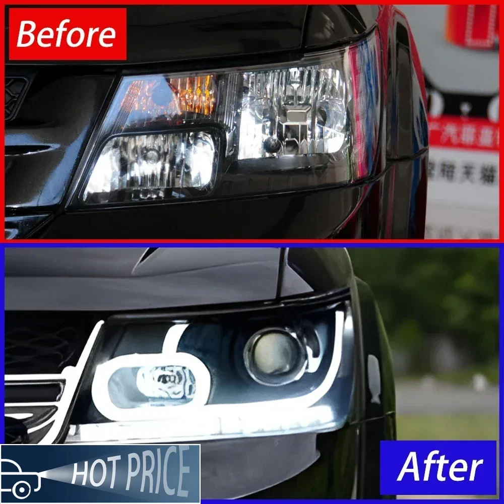Car Front Lamps for Fiat Freemont 2012-2014 Auto LED Headlights Assembly Upgrade Streamline Style Projector Lens Accessories
Car Front Lamps for Fiat Freemont 2012-2014 Auto LED Headlights Assembly Upgrade Streamline Style Projector Lens Accessories