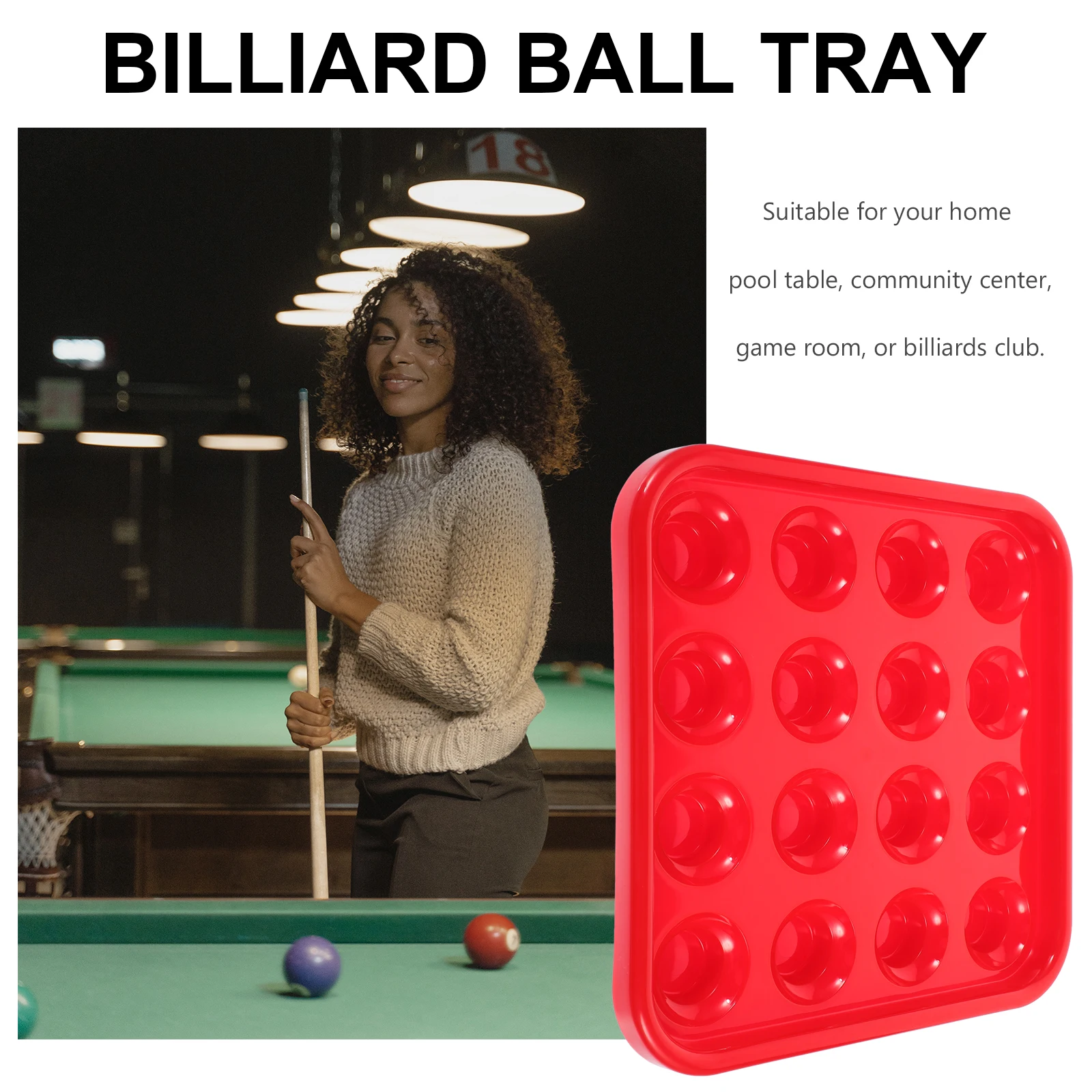 Pool Ball Holder 16 Balls Tray for Organizing Snooker Billiard Desktop Table Game Room Plastic Storage Box Container
Pool Ball Holder 16 Balls Tray for Organizing Snooker Billiard Desktop Table Game Room Plastic Storage Box Container