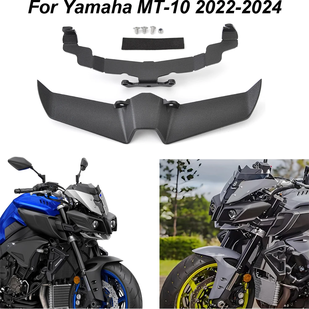 Переднее крыло мотоцикла MT10 MT 10, спойлер с фиксированным крылом, дефлектор, обтекатель, аксессуары для переднего крыла для Yamaha MT-10 2022 2023 2024
Переднее крыло мотоцикла MT10 MT 10, спойлер с фиксированным крылом, дефлектор, обтекатель, аксессуары для переднего крыла для Yamaha MT-10 2022 2023 2024