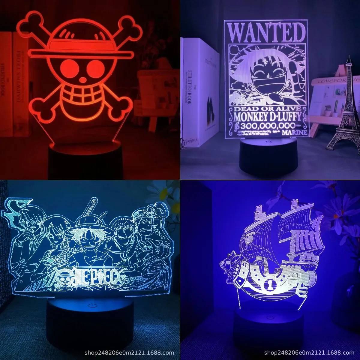 One Piece Anime Figure Zoro Luffy Nami Night Lights Action Figure 3D LED Color Changing Toys Doll Usopp Chopper Bedroom Decor
One Piece Anime Figure Zoro Luffy Nami Night Lights Action Figure 3D LED Color Changing Toys Doll Usopp Chopper Bedroom Decor