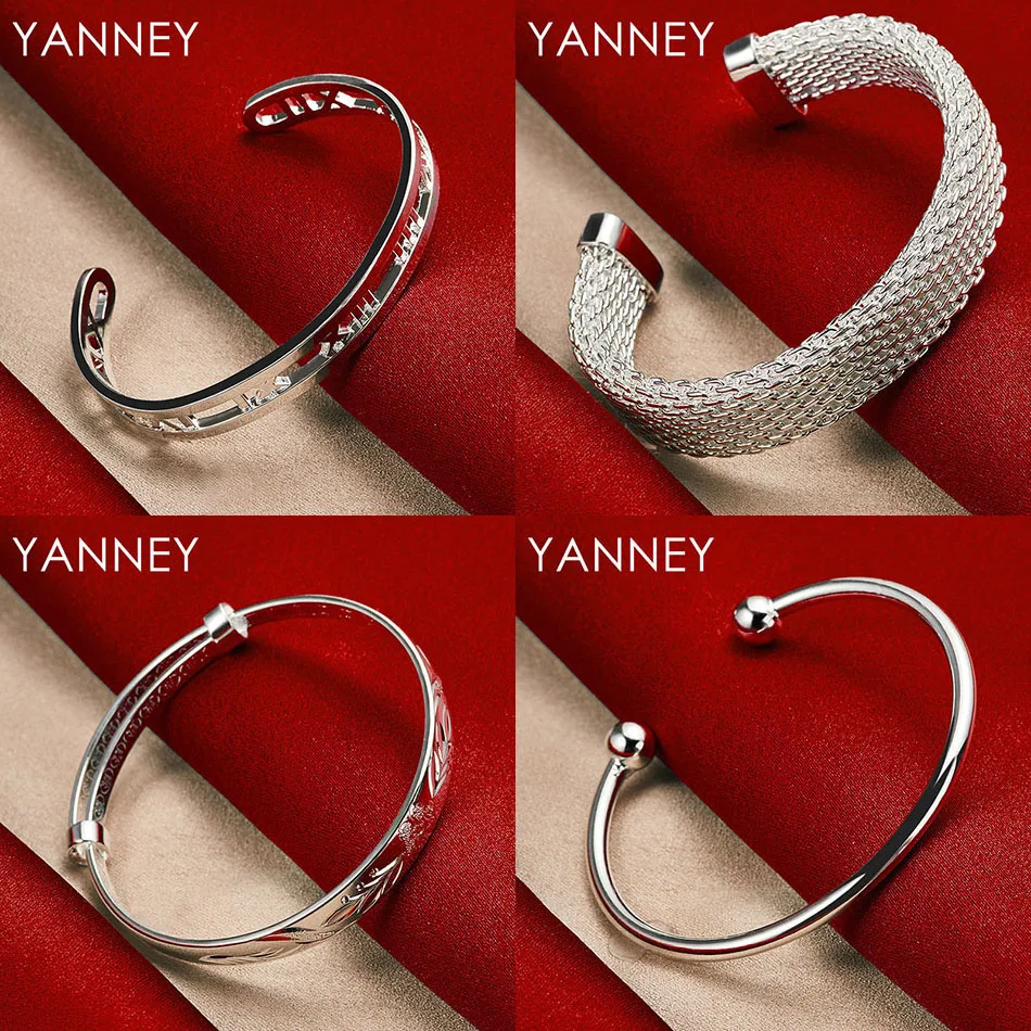 Charm 925 Sterling Silver Exquisite Hollow Braided Bracelet Women Party Accessories Wedding Gift Fashion
Charm 925 Sterling Silver Exquisite Hollow Braided Bracelet Women Party Accessories Wedding Gift Fashion