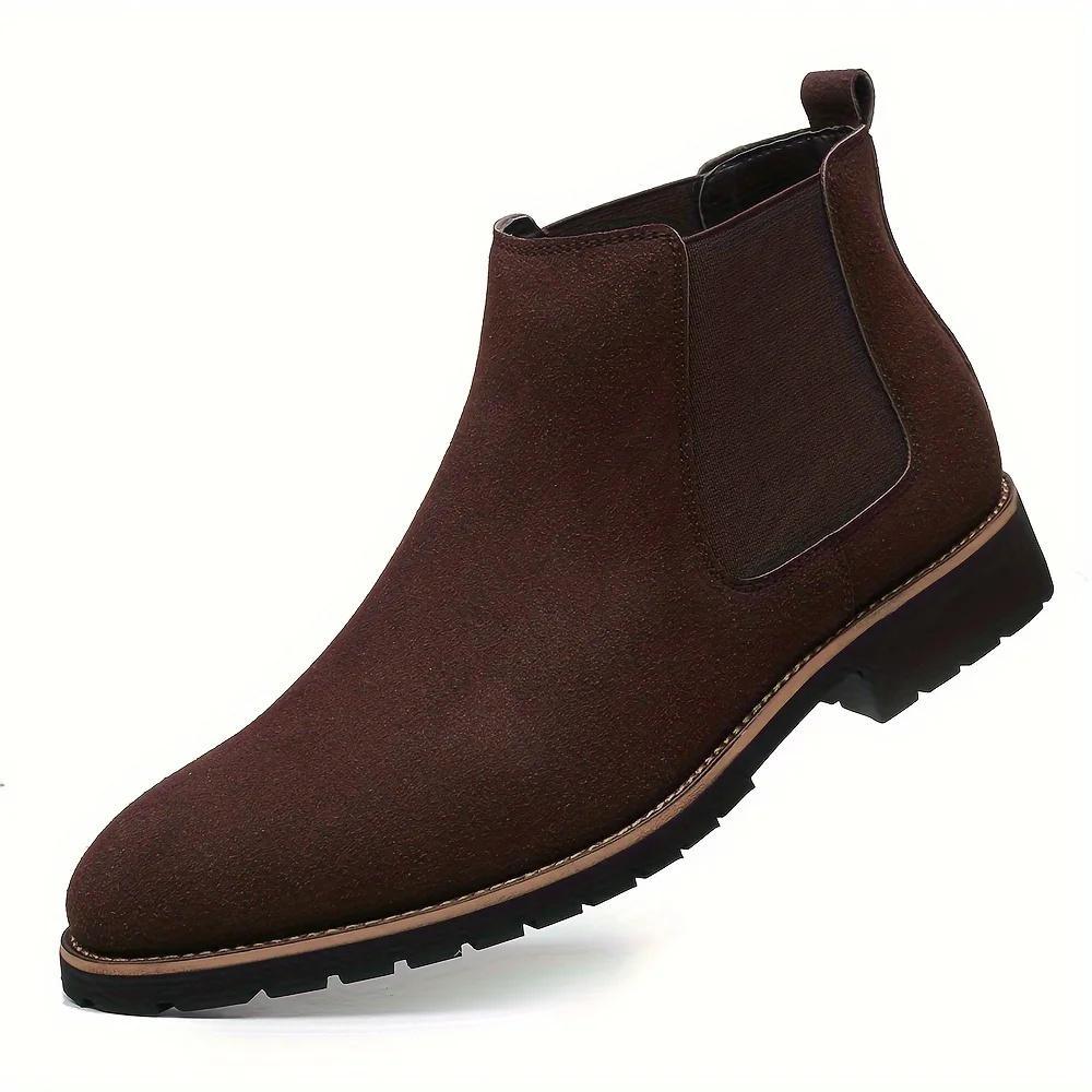 Men's Fashionable Frosted round Toe Mid-Top Chelsea Boots Slip-On Casual Boot Style
Men's Fashionable Frosted round Toe Mid-Top Chelsea Boots Slip-On Casual Boot Style