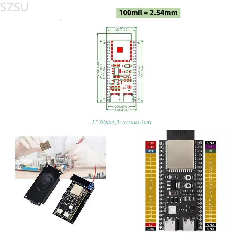 SZSU Deepseek Xiaozhi Aivoice Chat ESP32S3 Плата по развитию 4xvirtual WiFi Интерфейсы Поддержка скорости 125 Кбит / с, 500 Кбит
SZSU Deepseek Xiaozhi Aivoice Chat ESP32S3 Плата по развитию 4xvirtual WiFi Интерфейсы Поддержка скорости 125 Кбит / с, 500 Кбит