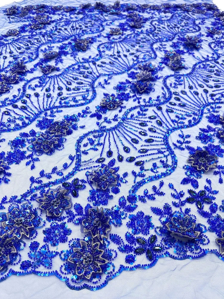 2026 Luxury African 3D Flower Lace Fabric Lace Beaded Tulle Lace Fabric Embroidered Nigerian Sequin Fabric for Wedding Dress
2026 Luxury African 3D Flower Lace Fabric Lace Beaded Tulle Lace Fabric Embroidered Nigerian Sequin Fabric for Wedding Dress