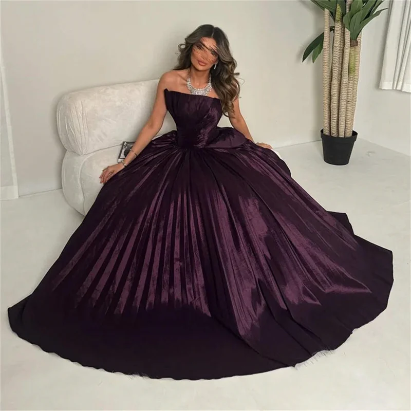 Strapless Purple Luxury Prom Dress Long Saudi A Line Evening Dresses And Events Evening dress 2025 Ceremony Elegant Party Dress
Strapless Purple Luxury Prom Dress Long Saudi A Line Evening Dresses And Events Evening dress 2025 Ceremony Elegant Party Dress