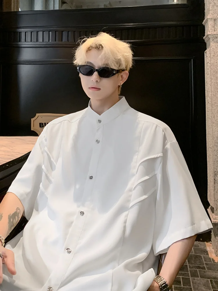 Men's Summer Thin Loose Ice Silk ort Sve irt Sensation Casual Faion Outerwear White Casual irt
Men's Summer Thin Loose Ice Silk ort Sve irt Sensation Casual Faion Outerwear White Casual irt